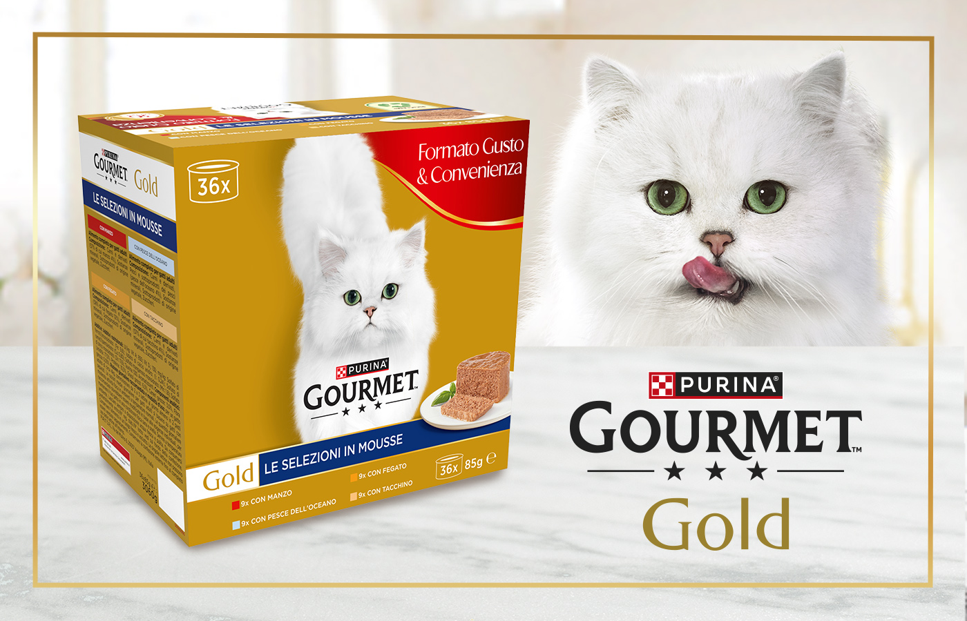 Il multipack Le Selezioni in Mousse realizzato da ATC per Gourmet Gold