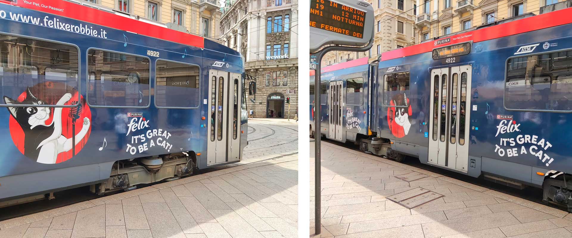 ATC – All Things Communicate cura per Felix® gatto la campagna consumer con Robbie Williams: guerrilla sui tram, banner campaign e materiali di comunicazione in store