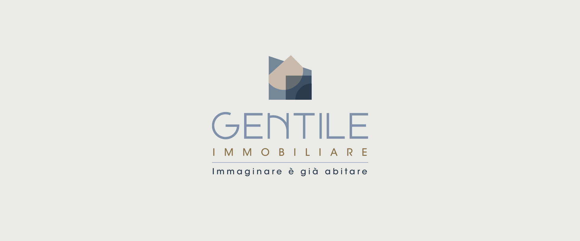 La nuova identità visiva di Gentile Immobiliare: logo e payoff ideati sulla base di una rinnovata value proposition e un'immagine coordinata che verrà applicata a diversi materiali fisici